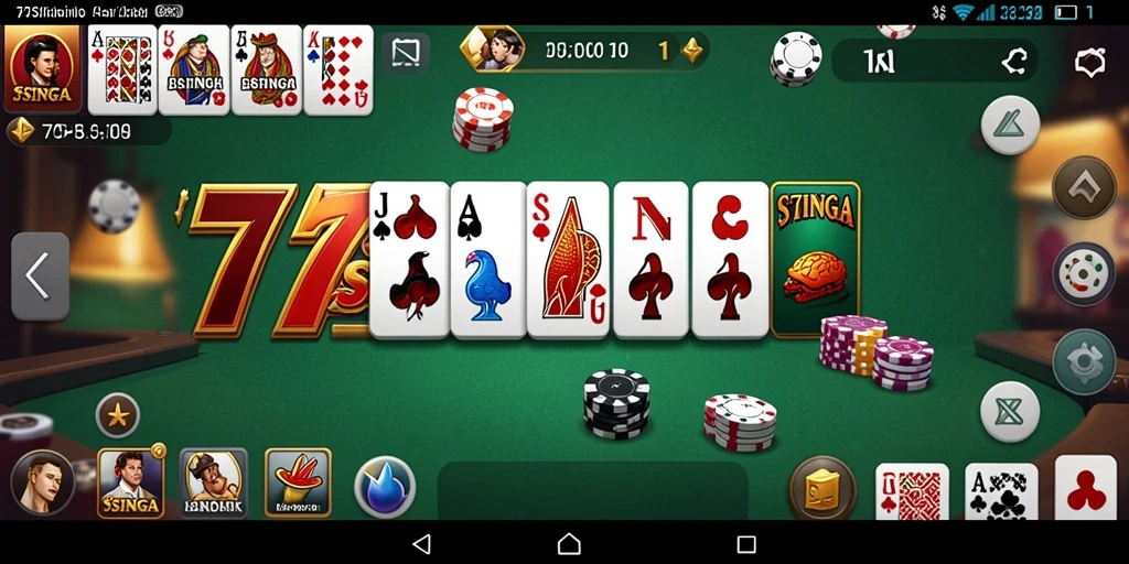 Tampilan gameplay menarik dari 77SINGA yang memukau.