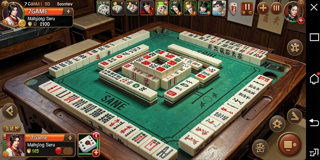 Tangkapan layar menunjukkan gameplay Mahjong yang menarik dan menantang.