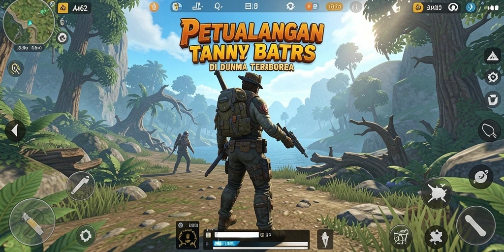 Tampilan gameplay yang menakjubkan dalam dunia terbuka AA62.