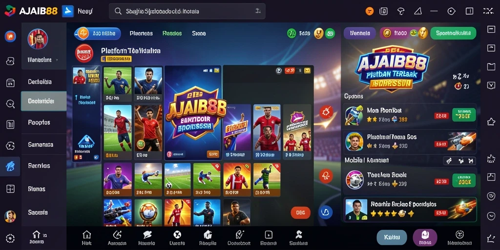 Screenshot menunjukkan tampilan menarik dari AJAIB88 saat bertaruh.