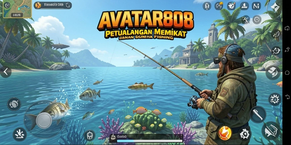 Tangkapan ikan yang spektakuler dalam gameplay AVATAR808.