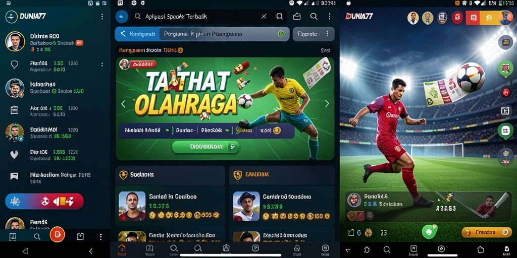 Tampilan antarmuka DUNIA77 yang menarik dan mudah dinavigasi.