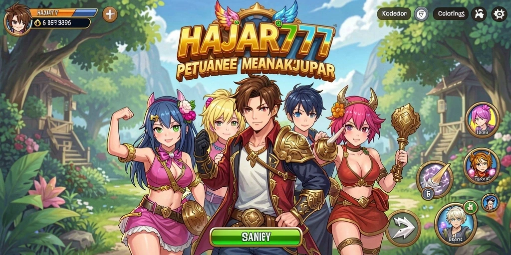 Tampilan gameplay yang seru dan dinamis dari game Anime.