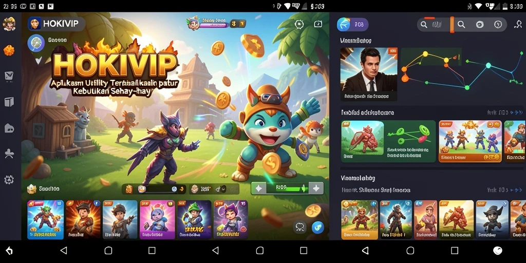Tampilan screenshot HOKIVIP menampilkan fitur-fitur Utility yang intuitif.