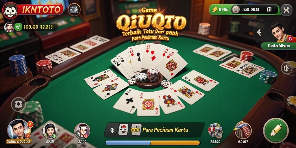 Tampilan gameplay seru dari IKNTOTO QiuQiu yang dinamis.