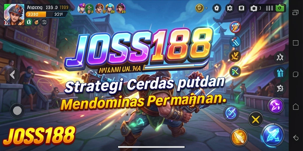 Tampilan permainan strategi mendebarkan dalam JOSS188.