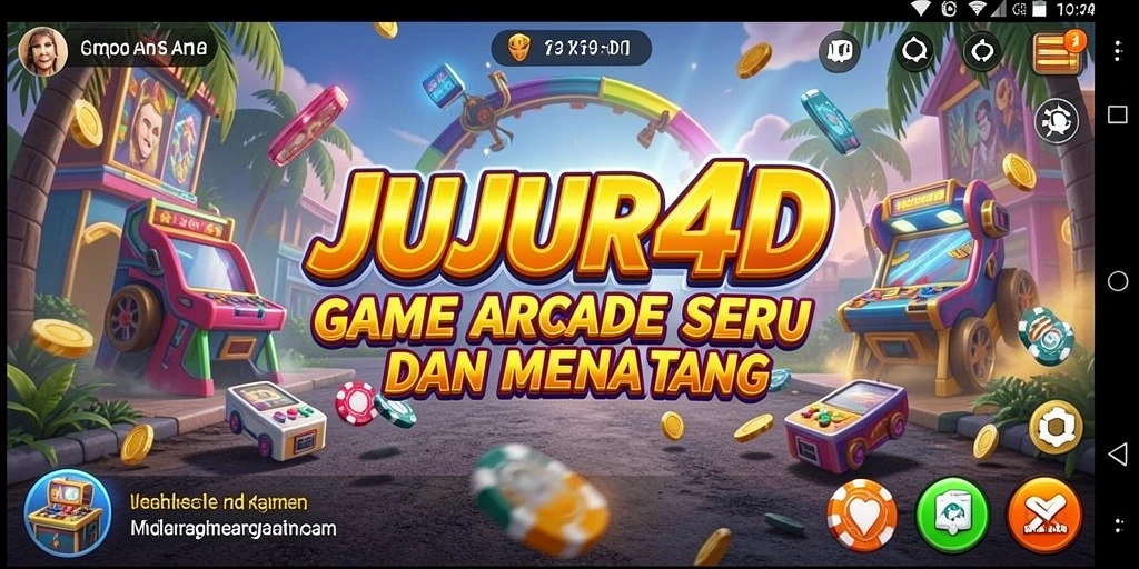 Tampilan gameplay JUJUR4D yang menarik dan penuh warna.