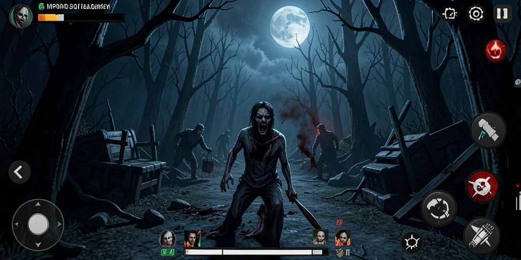 Gameplay seram dengan elemen horor yang mencekam.