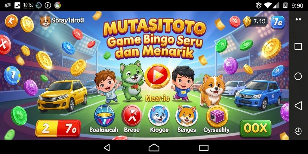 Screenshot gameplay Bingo MUTASITOTO yang menarik.