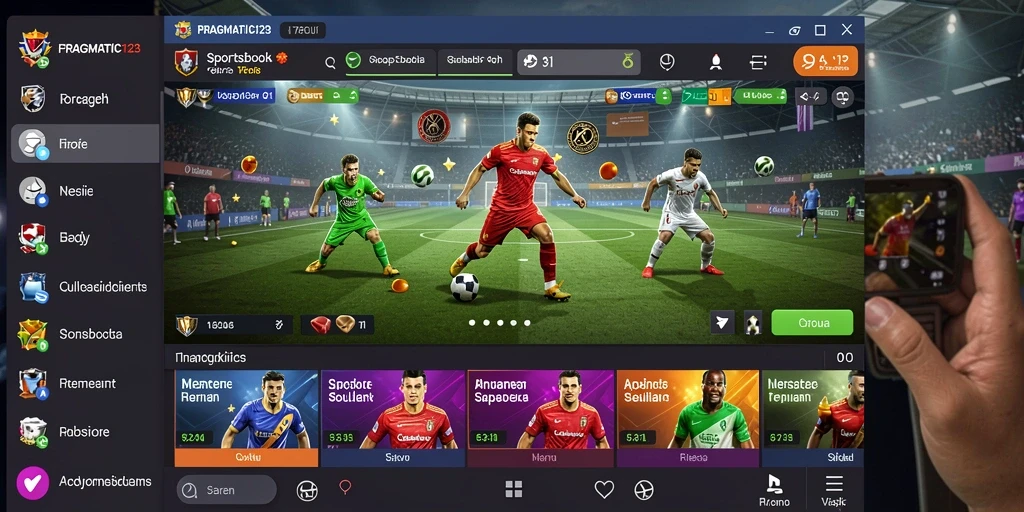 Tampilan screenshot utama PRAGMATIC123 menampilkan gameplay Sportsbook yang menarik.