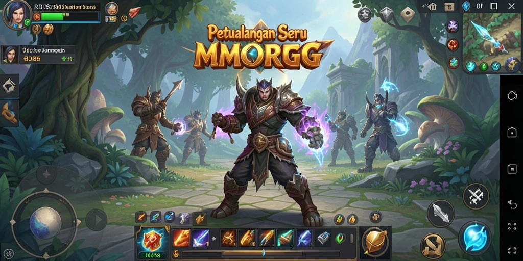 Tampilan screenshot RDI88 menunjukkan pertempuran epik dalam permainan MMORPG.