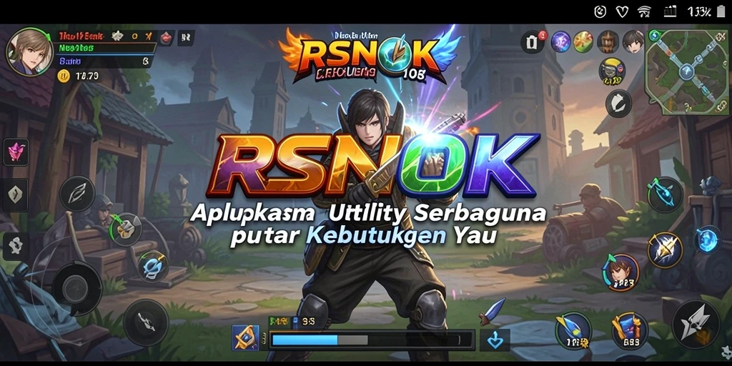 Screenshot utama RSNOK menampilkan antarmuka aplikasi Utility.