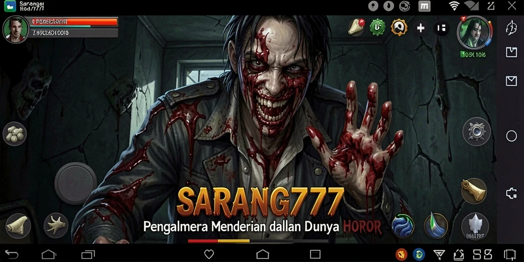 Tangkapan layar dari gameplay menegangkan dalam SARANG777.