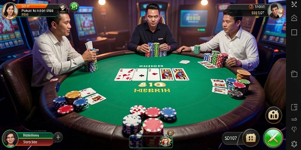 Tampilan gameplay Poker yang seru dan menantang di SD107.