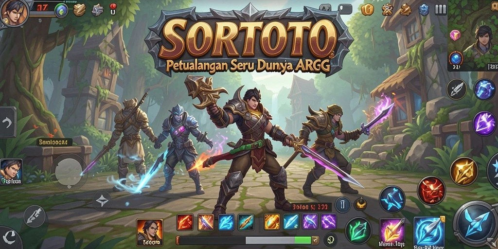 Screenshot gameplay SORTOTO menampilkan pertarungan seru dengan visual yang memukau.