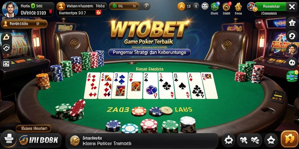 Screenshot gameplay seru dari permainan Poker di WTOBET.